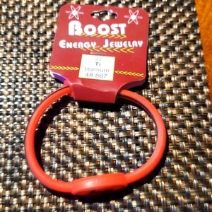 Boost energy bracelet brand new plastic- Red